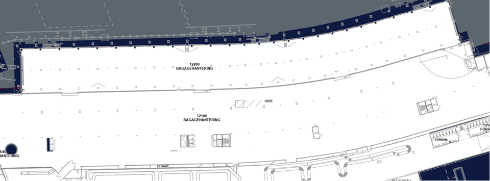 Karta över bagagehanteringen terminal 5